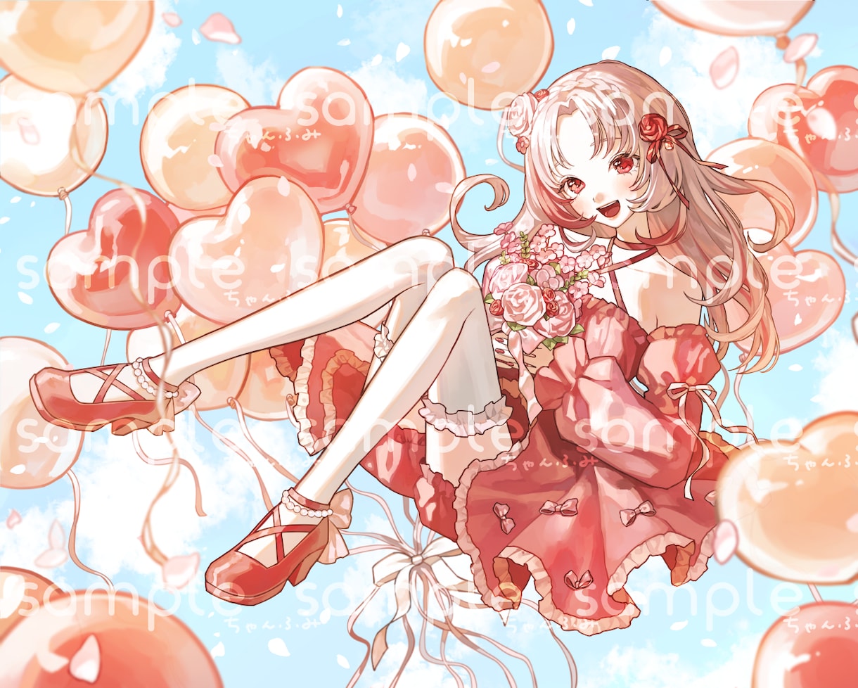 可愛らしい女の子の厚塗りイラストを描きます アイコン、サムネ、MV用等々お気軽にご相談ください！ イメージ2