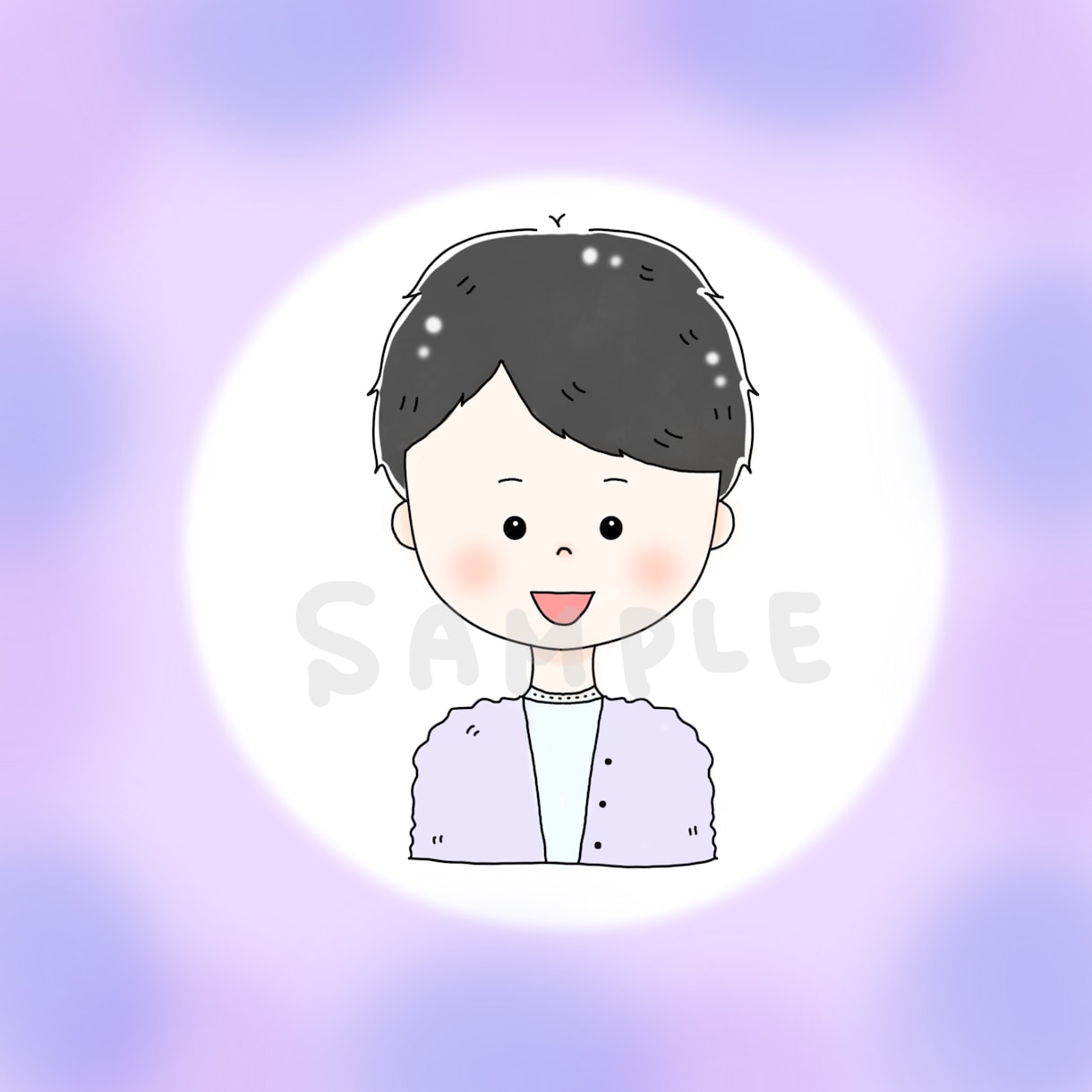組み合わせ自由！似顔絵アイコン&1枚絵お描きます 特徴をしっかり捉えたふんわりかわいいデザインをお届けします♡ イメージ9