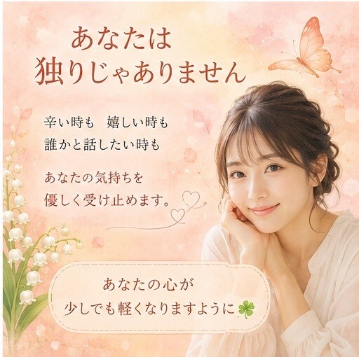 疲れた心を休ませませんか？優しく最後まで聞きます 独りで抱え込まないで♪貴方の心にそっと寄り添わせてください＊ イメージ6