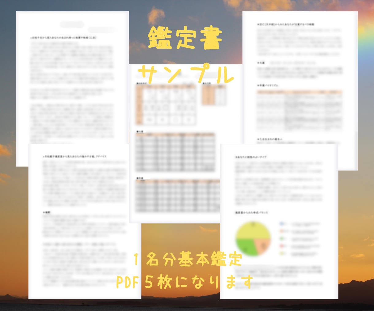 今だけ特別価格★幸せな未来への近道探します あなたの隠れた性格、心、才能、運期を四柱推命で読み解きます イメージ2
