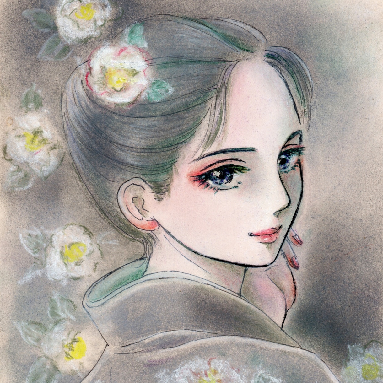 アイコンイラストを制作します パステルと水彩色鉛筆を使った，優しい世界をお届けします イメージ2