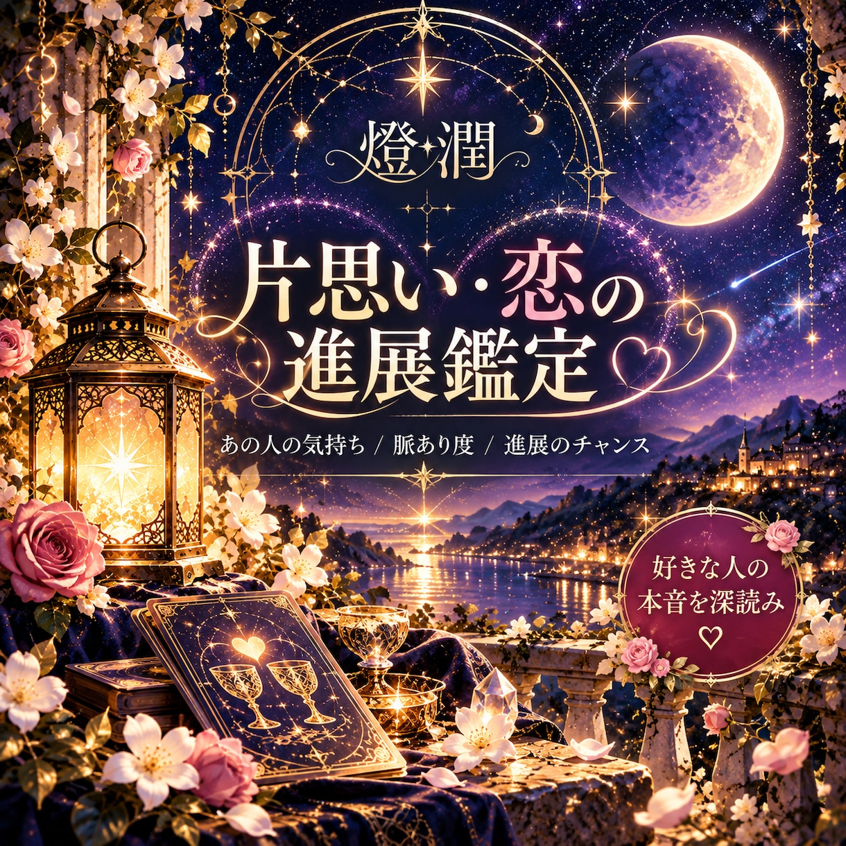 あの人の本音・恋の結末・未来の対策までを明かします タロットが映す「真実」を伝え、迷える恋の進路を照らします。 イメージ1