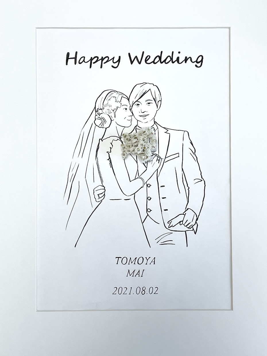 手書きの結婚式のウェルカムボード 作ります シンプル可愛い結婚式のボード。手書きの温かみをお届けします。 イメージ3