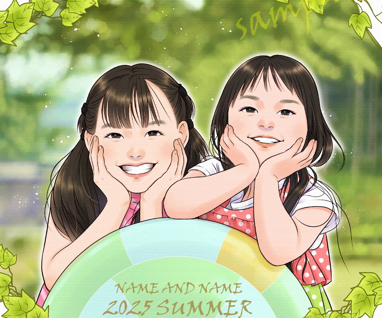 やさしく綺麗な似顔絵を描きます 老若男女OK！丁寧なヒアリングで特別な１枚を作りませんか？ イメージ9