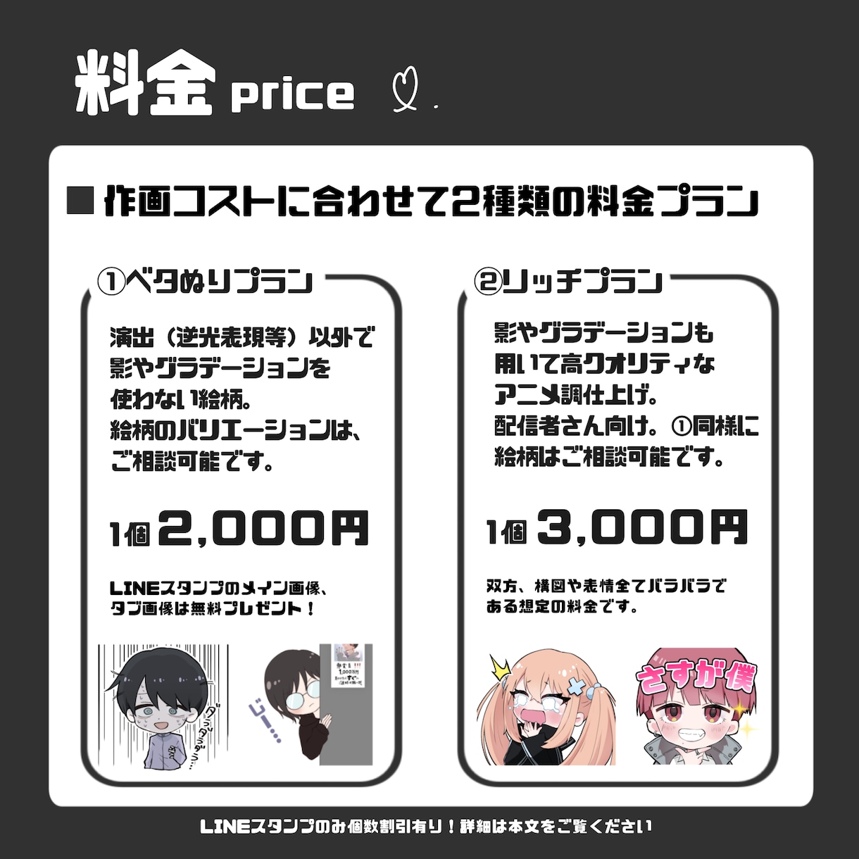 料金固定！高クオリティでかわいいスタンプ作ります 割引あり！ラフ修正無制限！初めてのご依頼でも安心♪ イメージ3