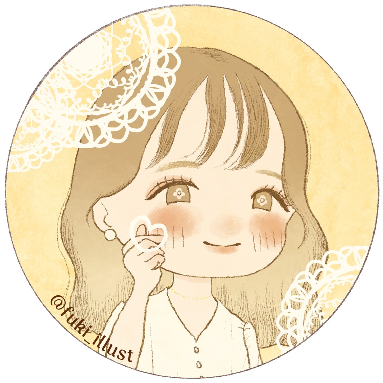 ざっくりオーダーでもOK◎SNSアイコン描きます ふんわり可愛いアイコンで好印象♪ イメージ4