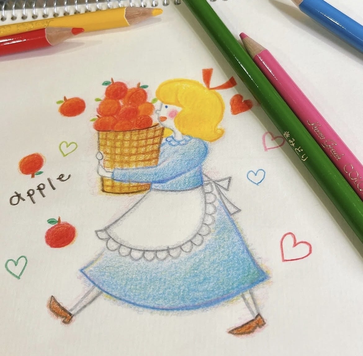 色鉛筆で描く可愛いイラストを作成します 色鉛筆が織りなす、温かくてほっとする世界。 イメージ1