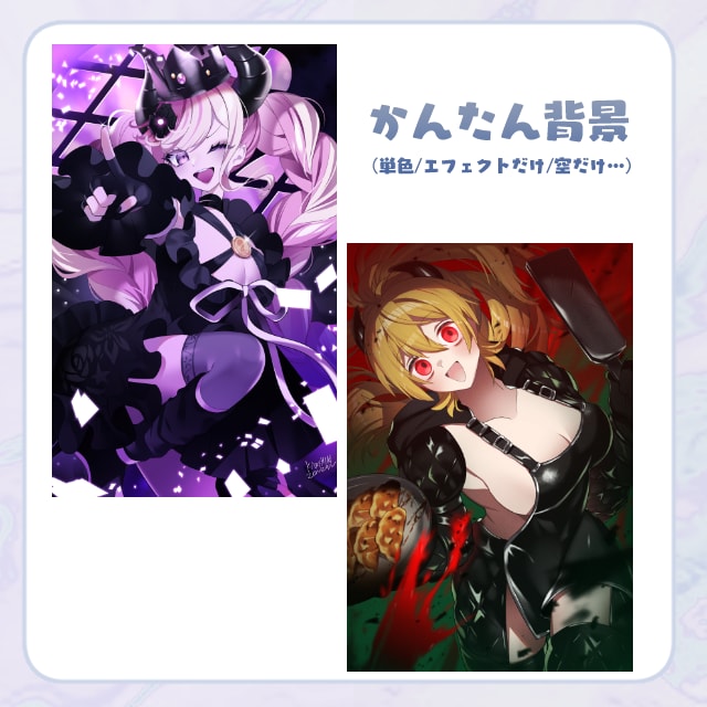 最短1週間♪背景あり1枚絵制作します 観賞用・歌ってみた・グッズ用に！ イメージ2