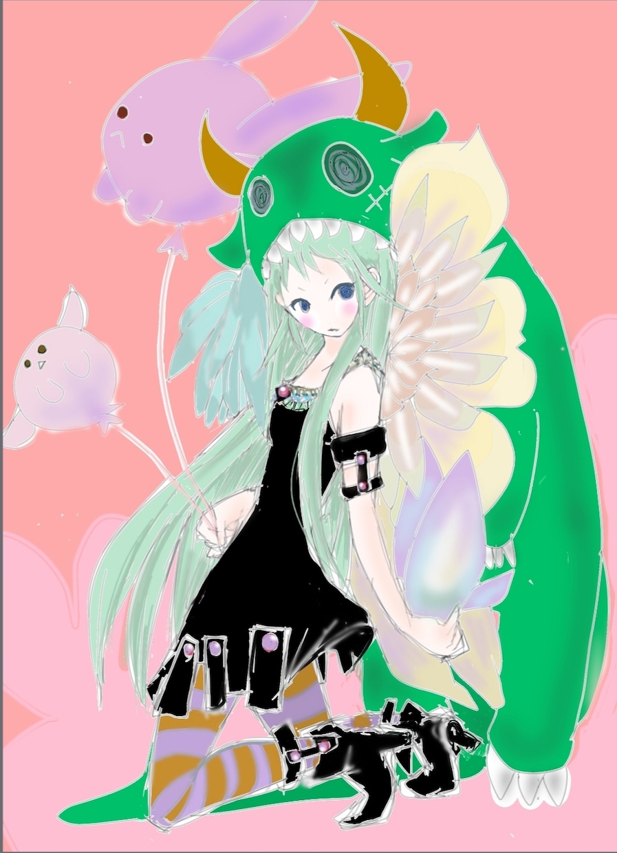 目に留まるイラスト目指します ラフなイラストですが挿し絵アイコン用に。 イメージ1