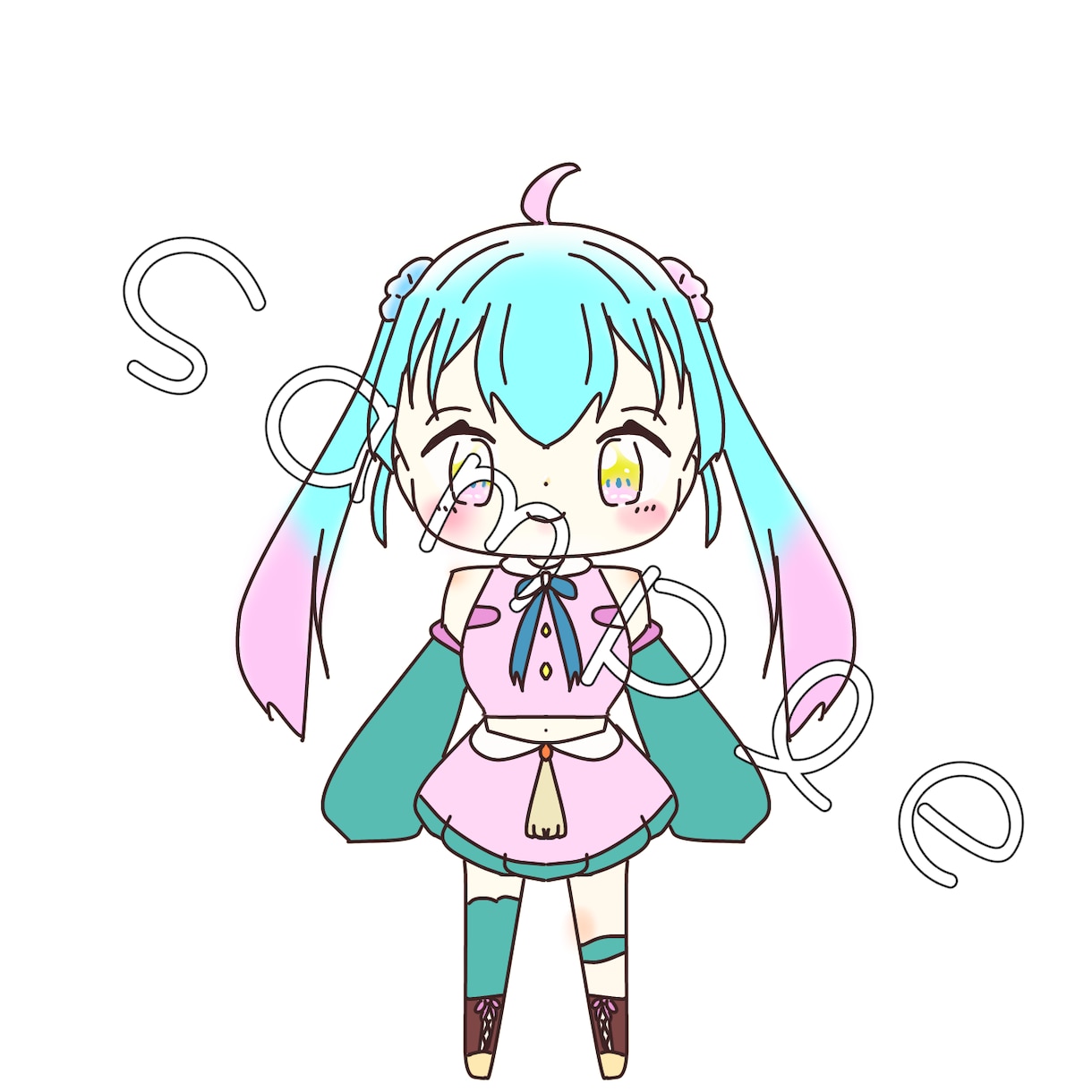 オリジナルキャラクターのイラストを描きます オリジナルキャラクターの立ち絵やアイコンを描きます イメージ8