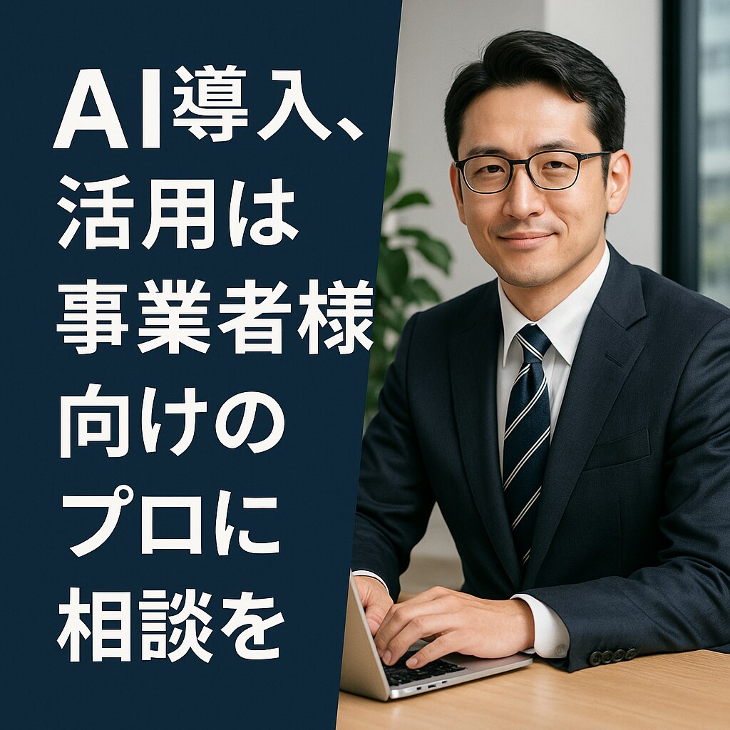 事業者様のAI導入と活用を丁寧にコンサルします 一度の相談でその日から使える実用レベルの活用をご提案します イメージ3