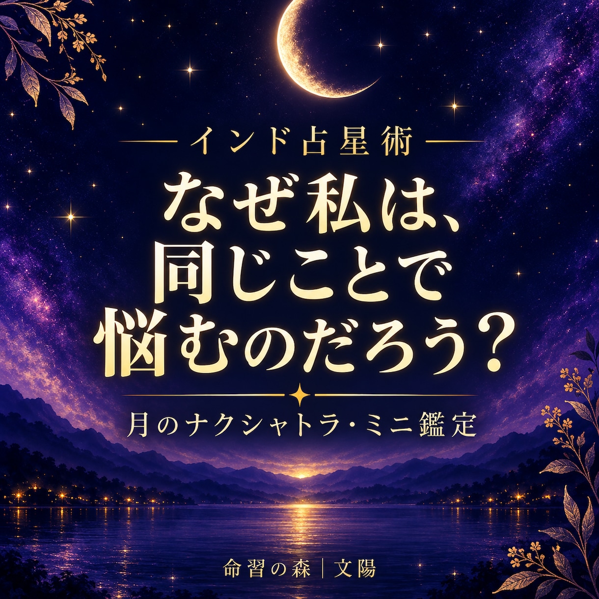 インド占星術で心の癖や傾向を読み解きます なぜ同じことで悩むの？月の宿から自分を見つめ直す イメージ1