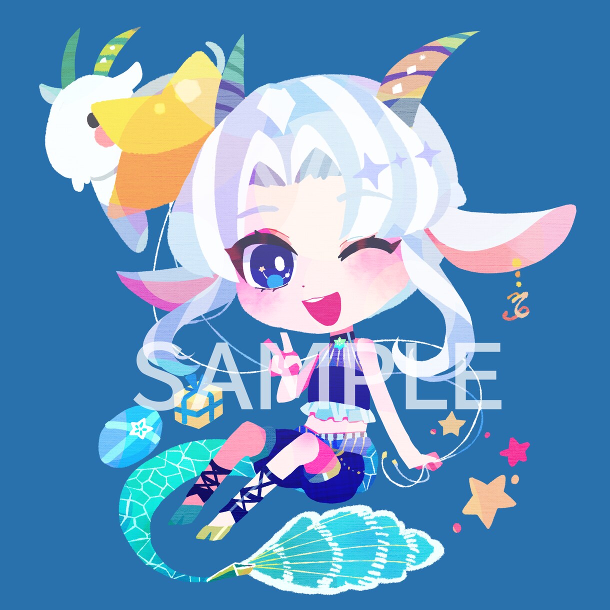 商用OK！絵本のようなミニキャラお描きします グッズ、配信、動画用、アイコンなどに！ イメージ9