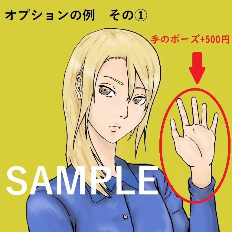 SNSやブログのアイコン作成します ラフ画（下絵）2案からお選びいただけます。 イメージ2