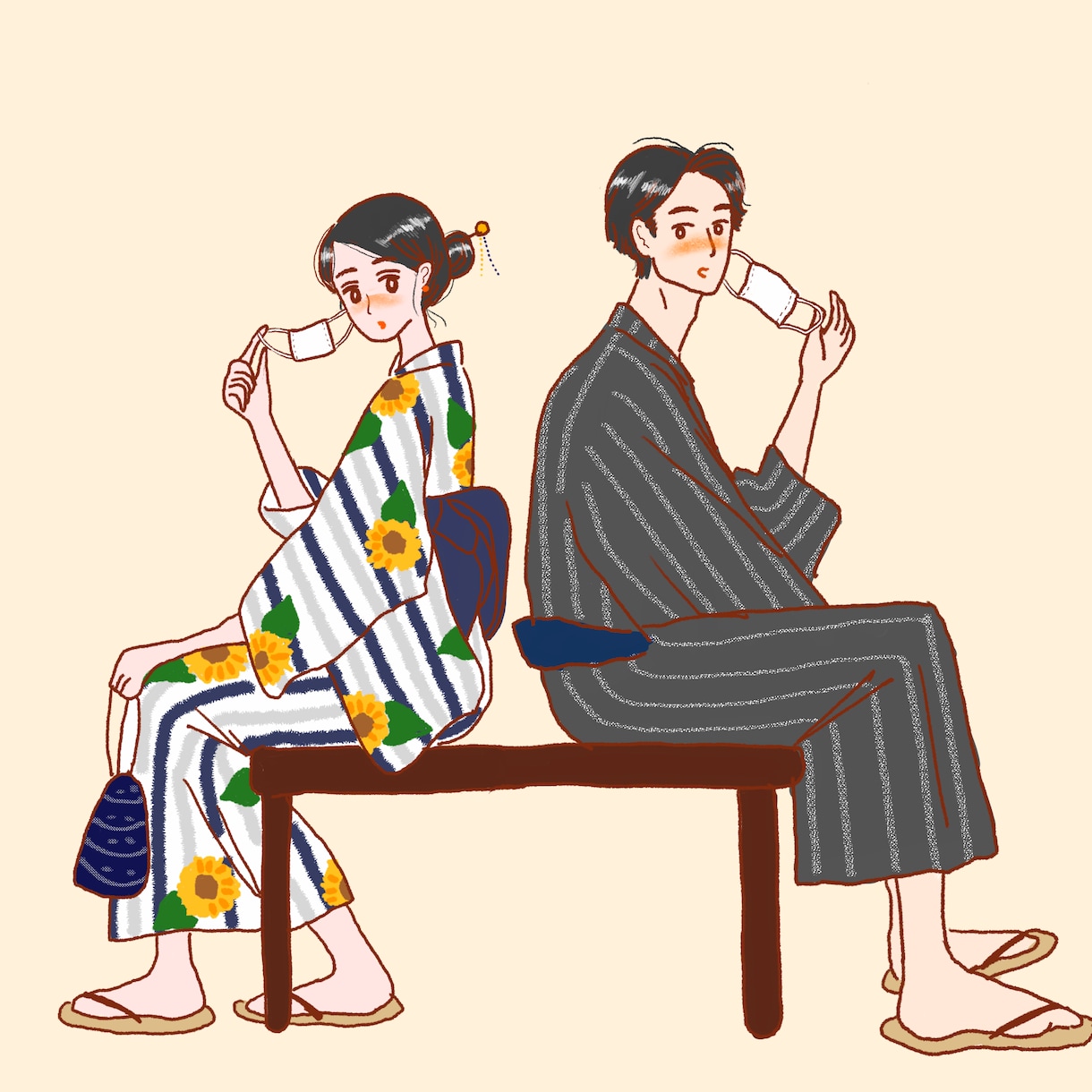 レトロ可愛い商用イラスト/似顔絵かきます アイコンにもおすすめ♪ご要望にあわせて丁寧に描きあげます！ イメージ2