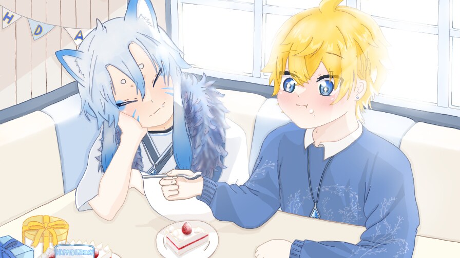 イラスト作成致します 1枚絵、配信用サムネや歌ってみた動画のサムネ等 イメージ8