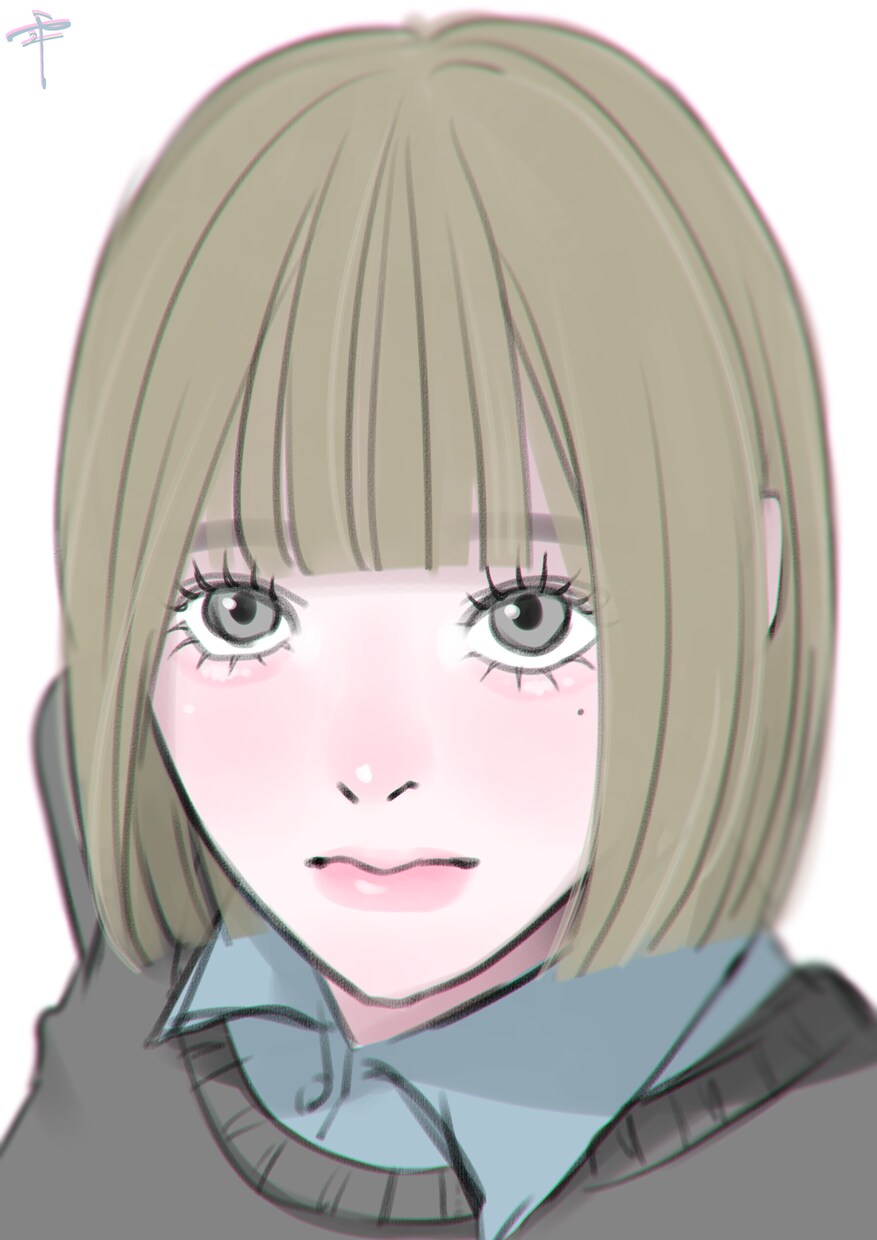 可愛くて目にとまるイラスト描きます 雰囲気のある女の子を描きます！ イメージ5