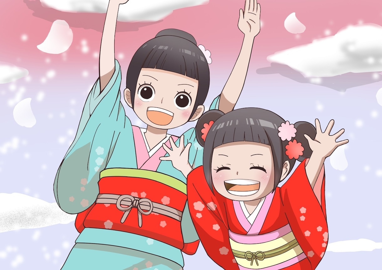 ワンピース風似顔絵描きます 表情豊かで特徴をとらえたONE PIECE風のイラストです♪ イメージ4