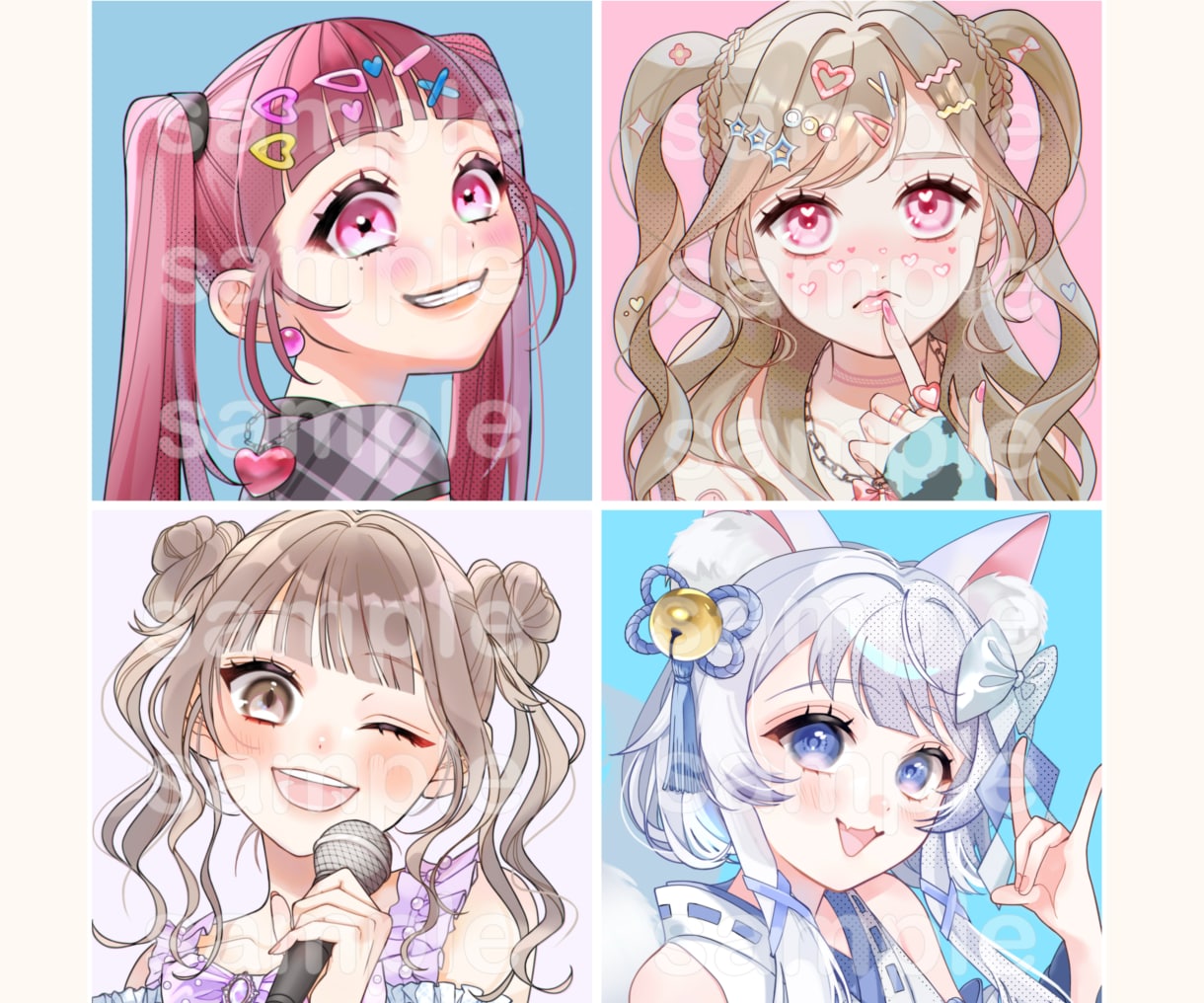 期間限定価格！！可愛いSNS用アイコン描きます 可愛くて印象に残るイラストが得意です。 イメージ1