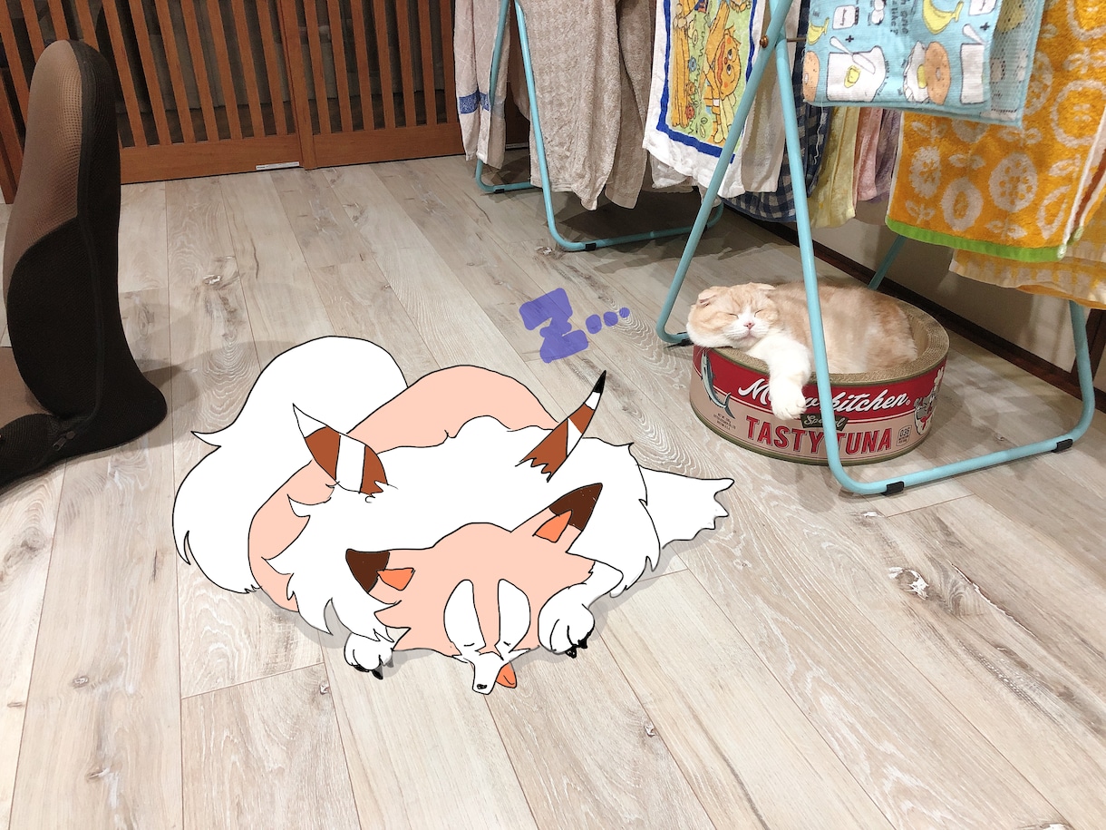お好きな写真にご希望のポケモンを描きます ポケモンを身近に感じられるようなイラスト#ポケモンのいる生活 イメージ1