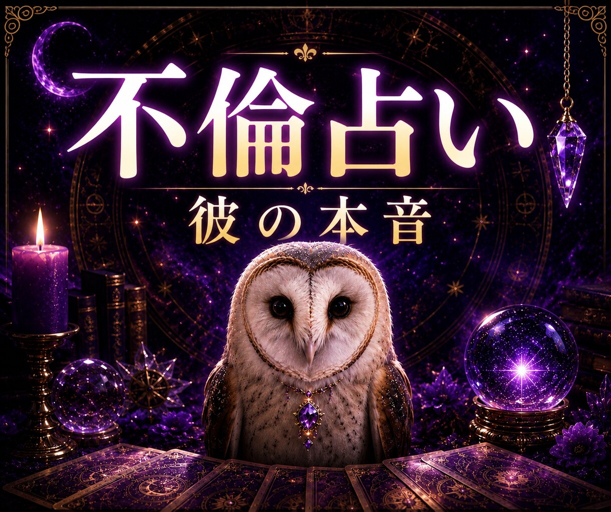 不倫・複雑恋愛｜言葉にしない彼の本音を深く占います 「愛してる」を信じていい？既婚彼の気持ち・今後を読み解きます イメージ1