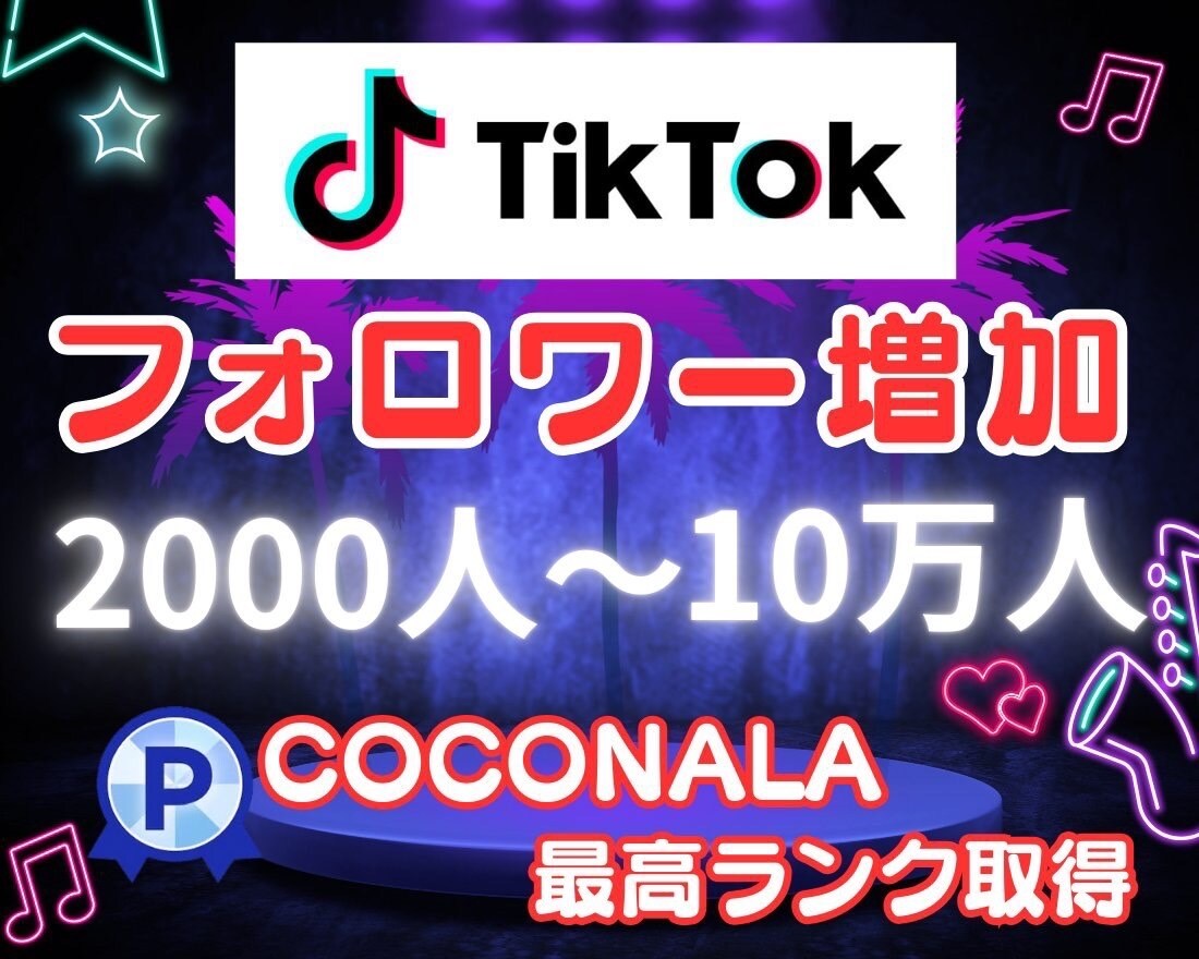 TikTokの外国人フォロワー増加します TikTok宣伝・拡散！フォロワー2000人増加確実！ イメージ1