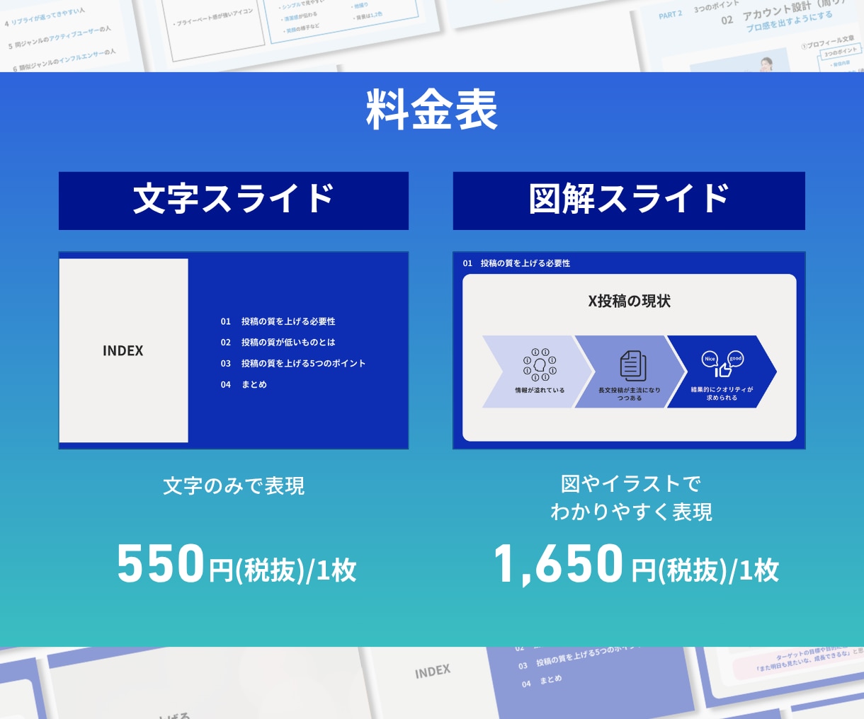 ビジネス資料を見やすい図解スライドに整えます 複雑な情報を整理し、読む資料を「見る資料」に変えます イメージ5