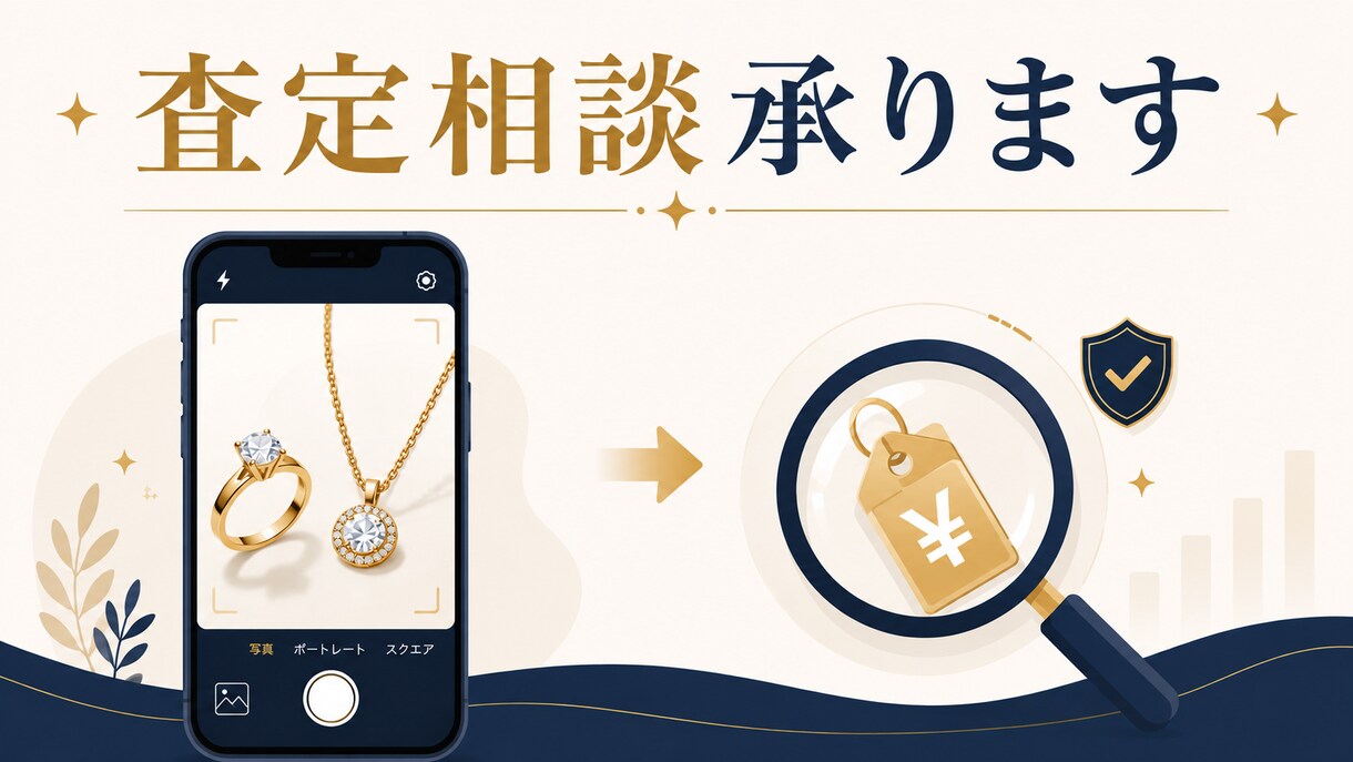 貴金属・ブランド品の概算査定をいたします 写真を送るだけ！売る前に価格の目安がわかる査定サービス イメージ1