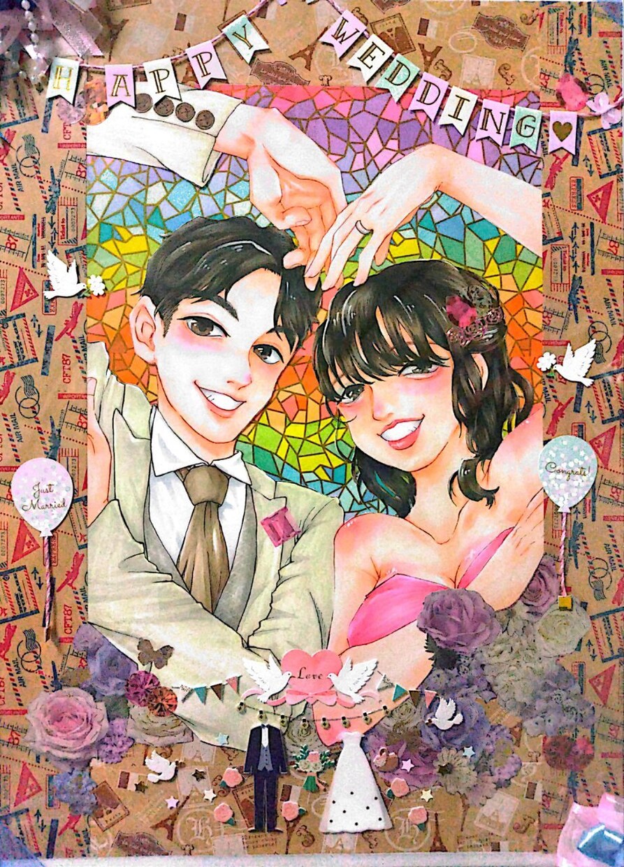 ウェルカムボード作成します 結婚式のウェルカムボードにどうぞ! イメージ1