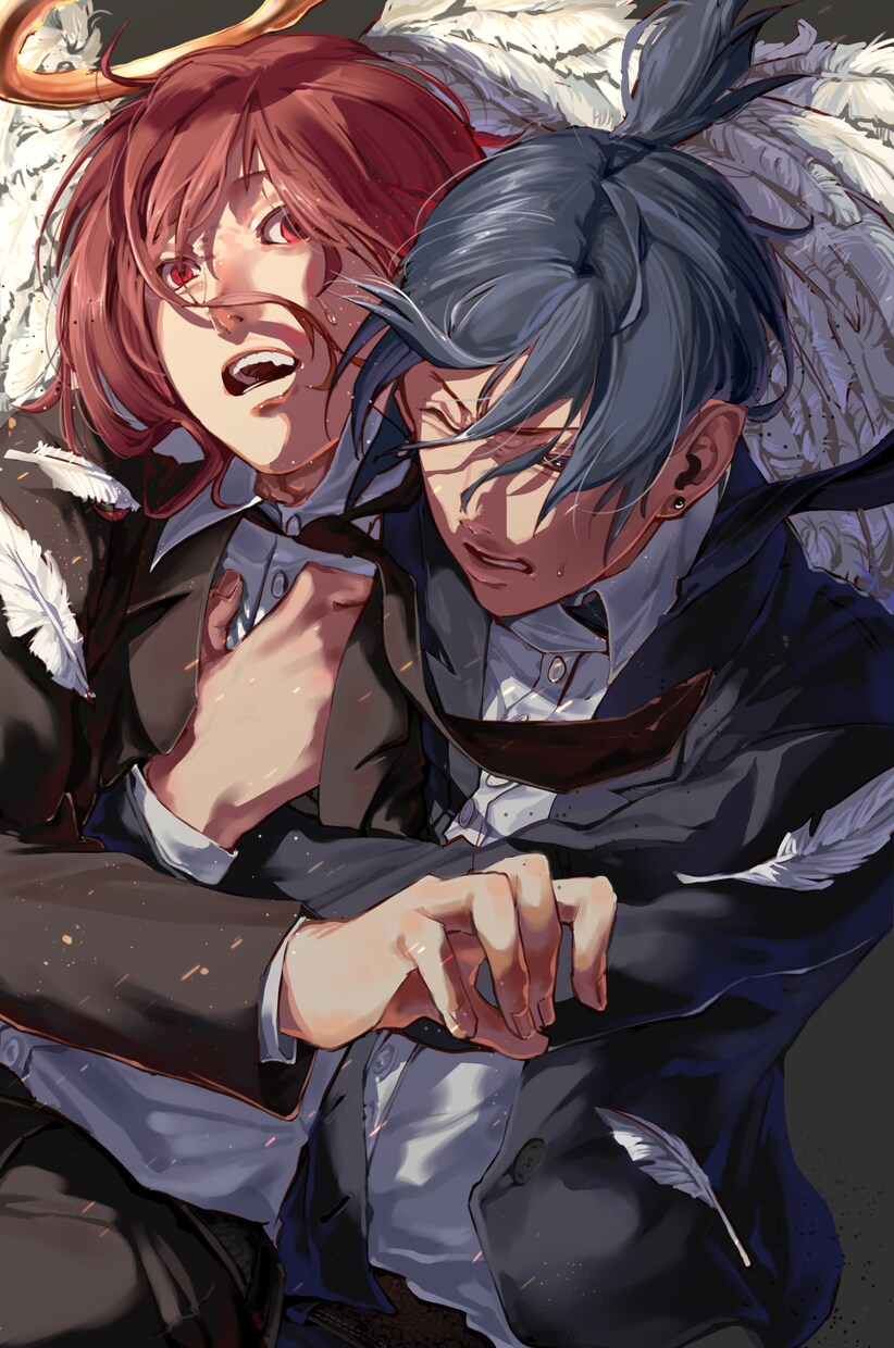 オリジナルキャラクターの感情イラスト・漫画制作ます OC/自創作限定大切な二人の関係性をドラマチックに表現します イメージ1
