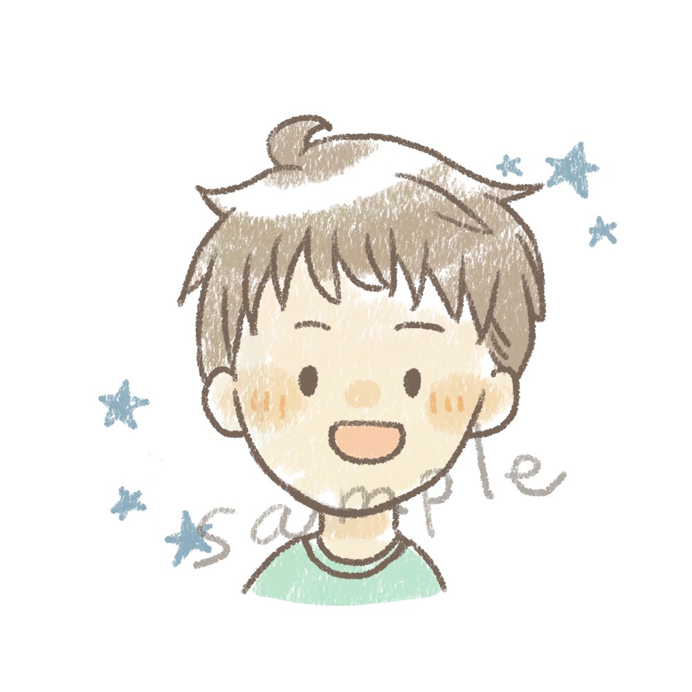 クレヨンタッチ　こどものにがおえお描きします やさしい、ほのぼのと。アイコン、プレゼントetcに☆ イメージ7