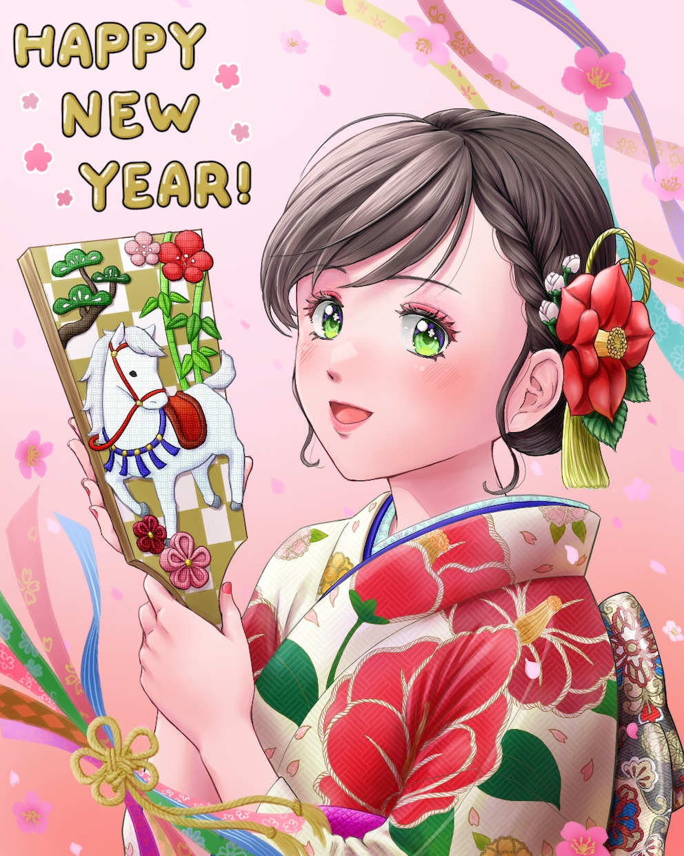 ふんわりとしてハッピーオーラのある女子を描きます 柔らかな癒し系のタッチで、見た方に小さな幸せをお裾分けします イメージ1