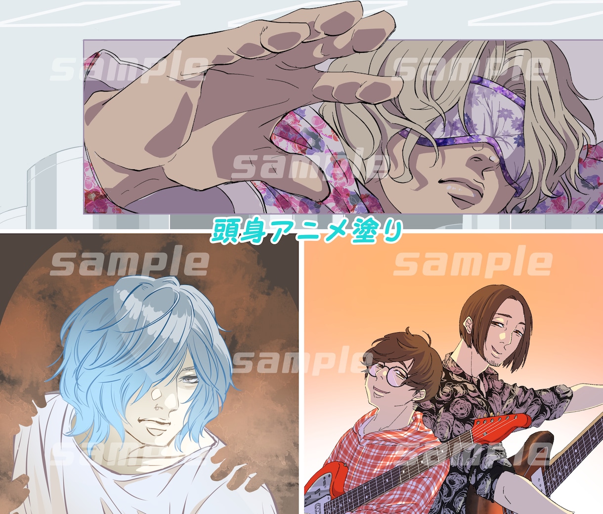 SNS用イラストアイコン作成承ります 似顔絵や創作キャラクター等のイラストアイコンを作成します。 イメージ4