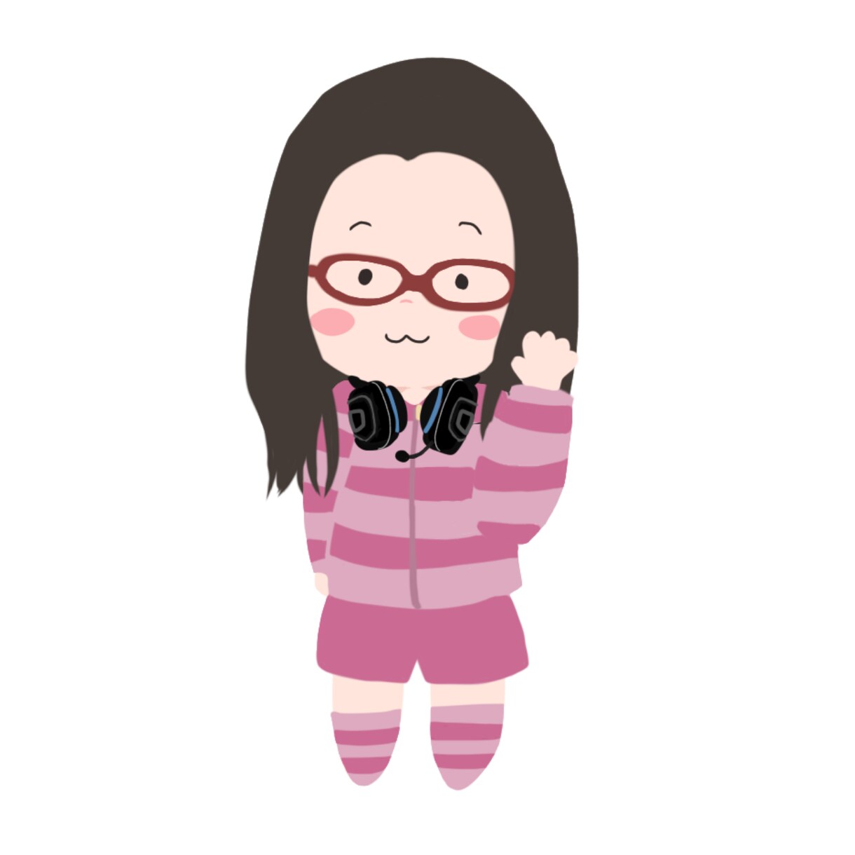 ちびキャラのアイコンを作成します ふんわりとした丸みを帯びた優しい可愛いイラストです。 イメージ5