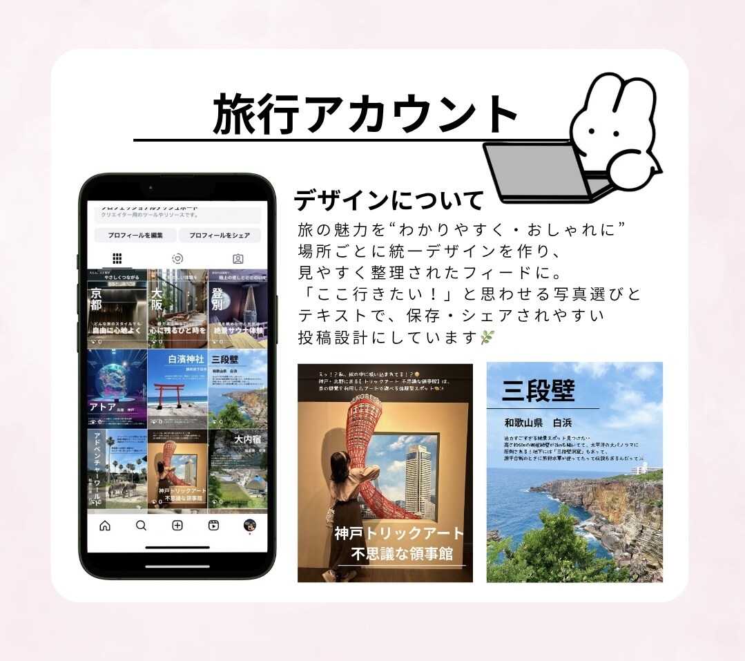 SNSマーケコンサルがインスタ運用代行します 『投稿作成のみ』から『全部おまかせ』まで！最適プランを提案！ イメージ3