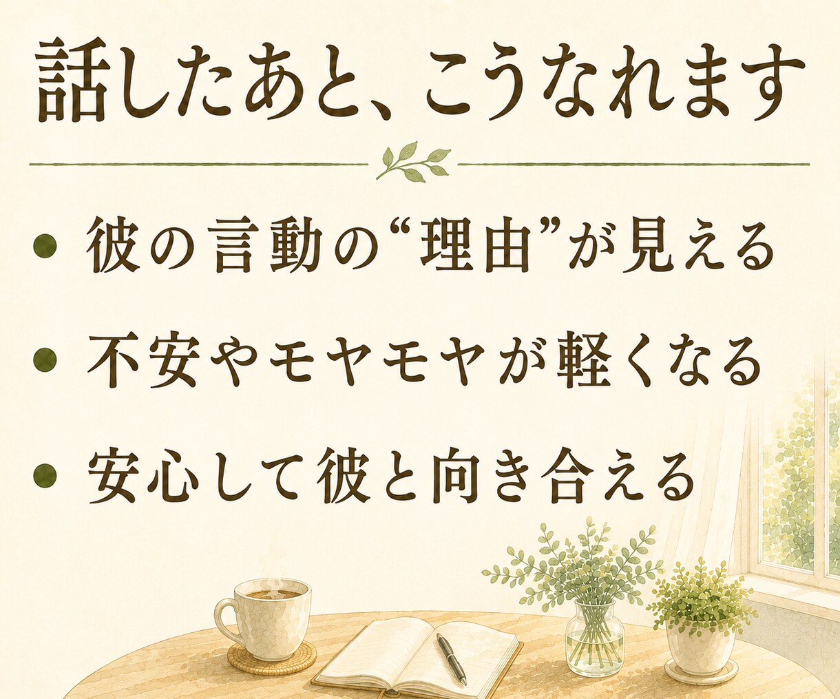 繊細彼氏の気持ち、HSP男子が翻訳します 彼の沈黙や本音、HSP当事者の僕が一緒に紐解きます イメージ3