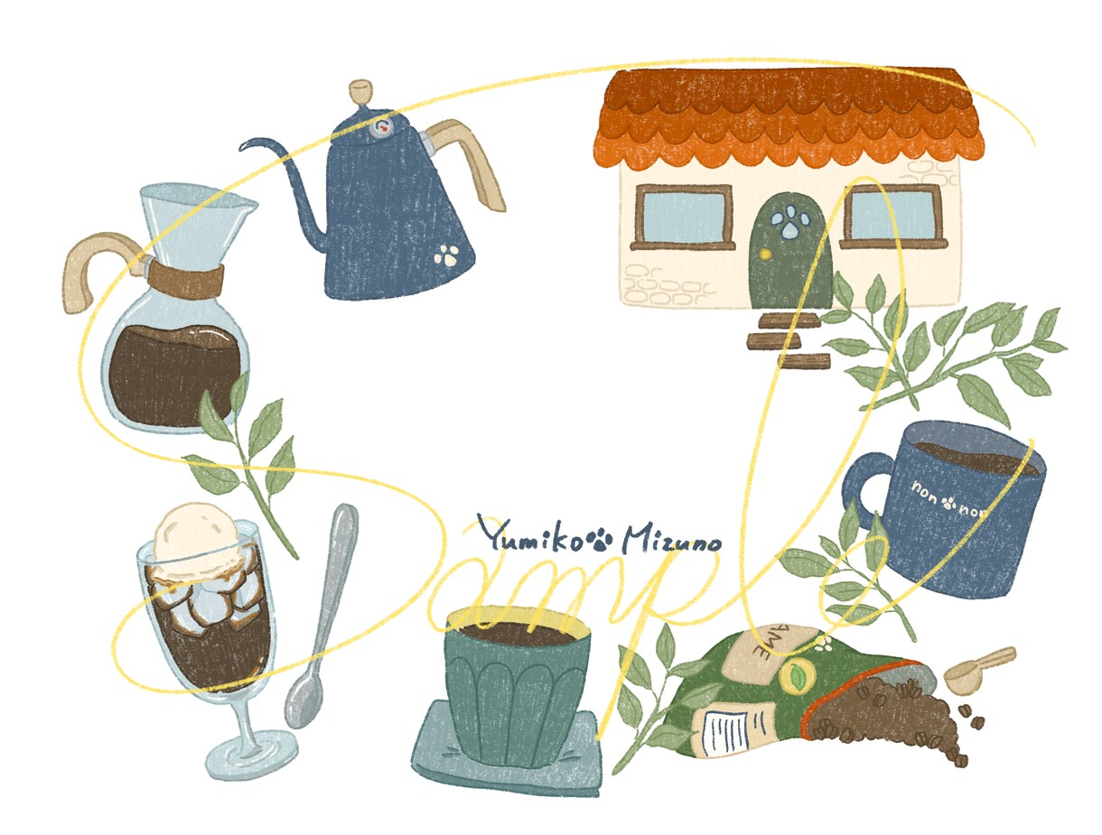 ほっこり色のカットイラストをお描きします これからチラシやマップなどを作ろうとしているあなたへ◎ イメージ7