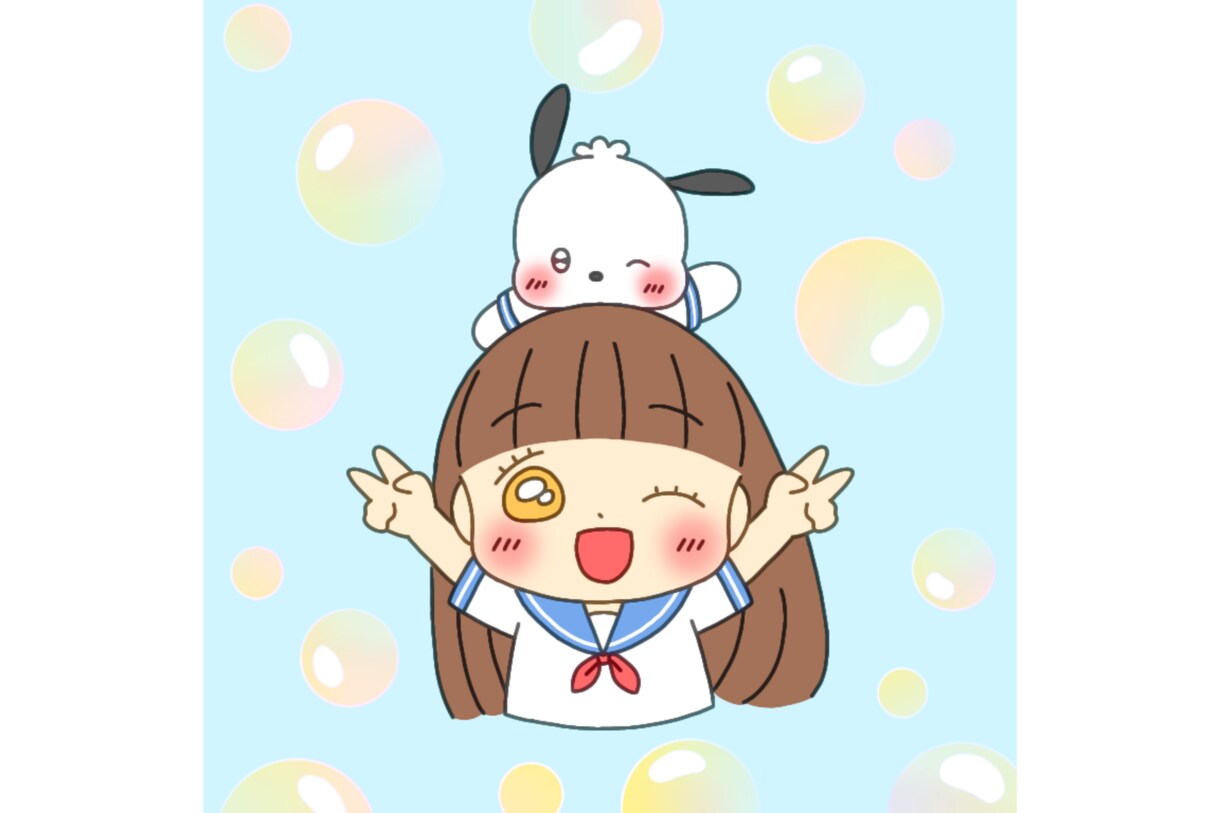 ゆるかわなアイコン描きます 可愛いイラストお届けします(*˘︶˘*)♡ イメージ7