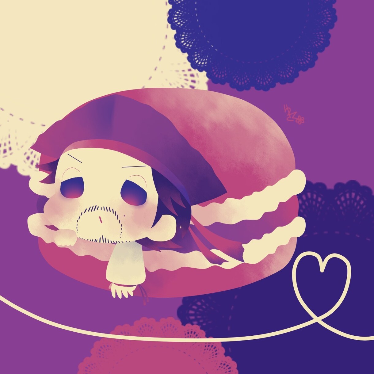 ちょっと個性派！？限定色でイラスト描きます 使用する色は5〜6色のみ！なのに「鮮やか×可愛い」？！ イメージ2