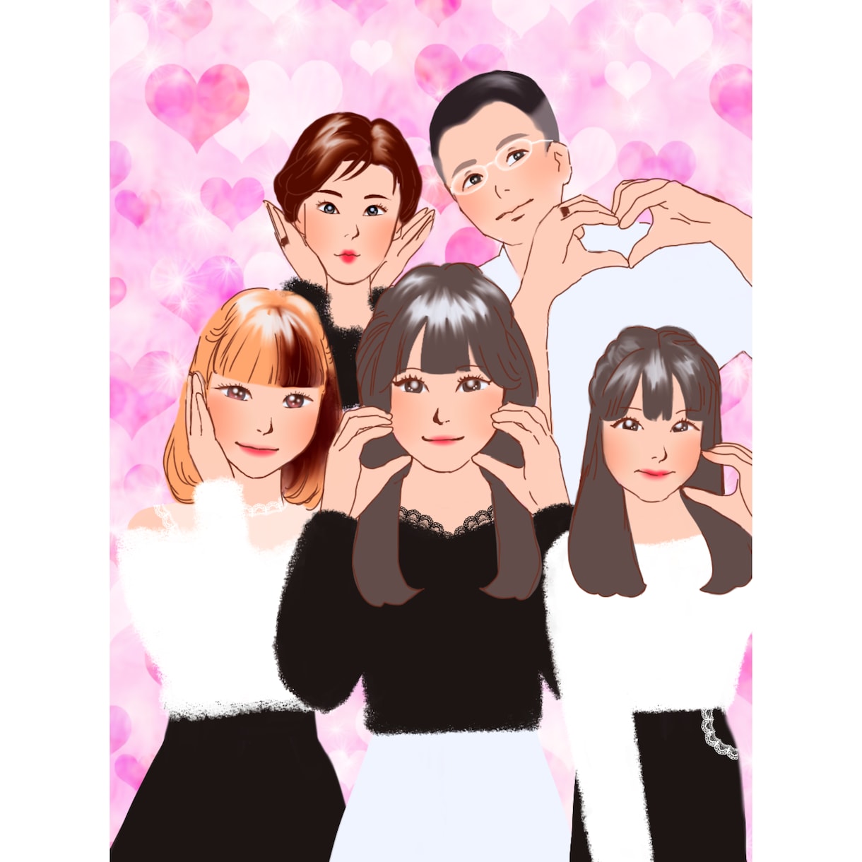 似顔絵を描きます ご希望に沿ったイメージや雰囲気で描きます。 イメージ1