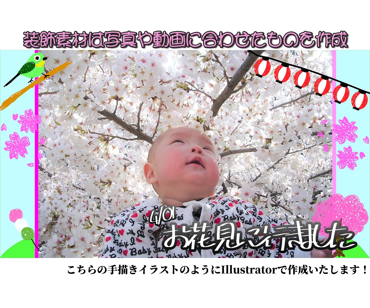 お子さんの大切な写真や動画を１本の作品に仕上げます 撮ってそのままのデータはありませんか？ イメージ2