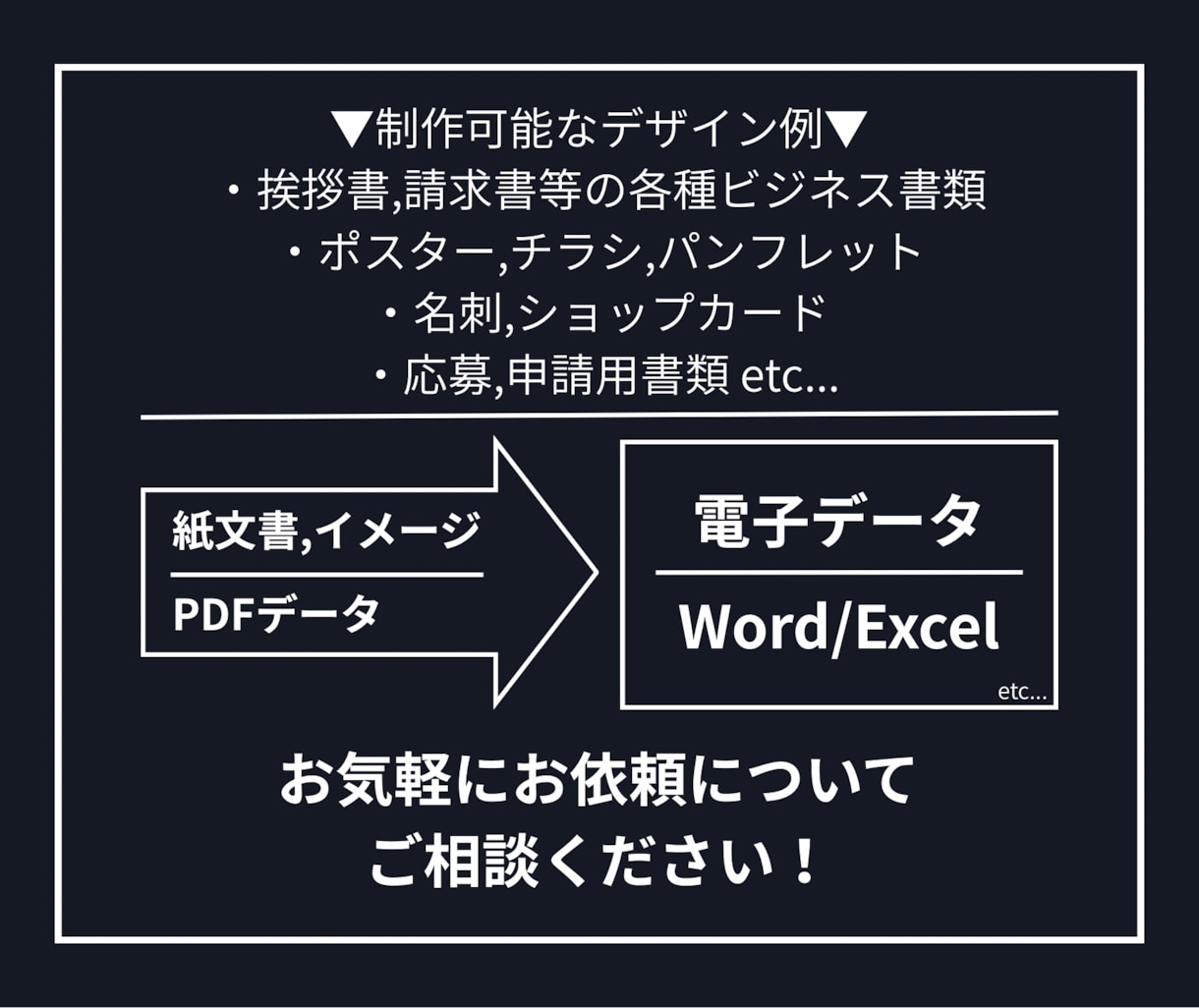 書類や資料を見やすく整えます 要望を大切に、整った書類デザインで印象を高めます。 イメージ2