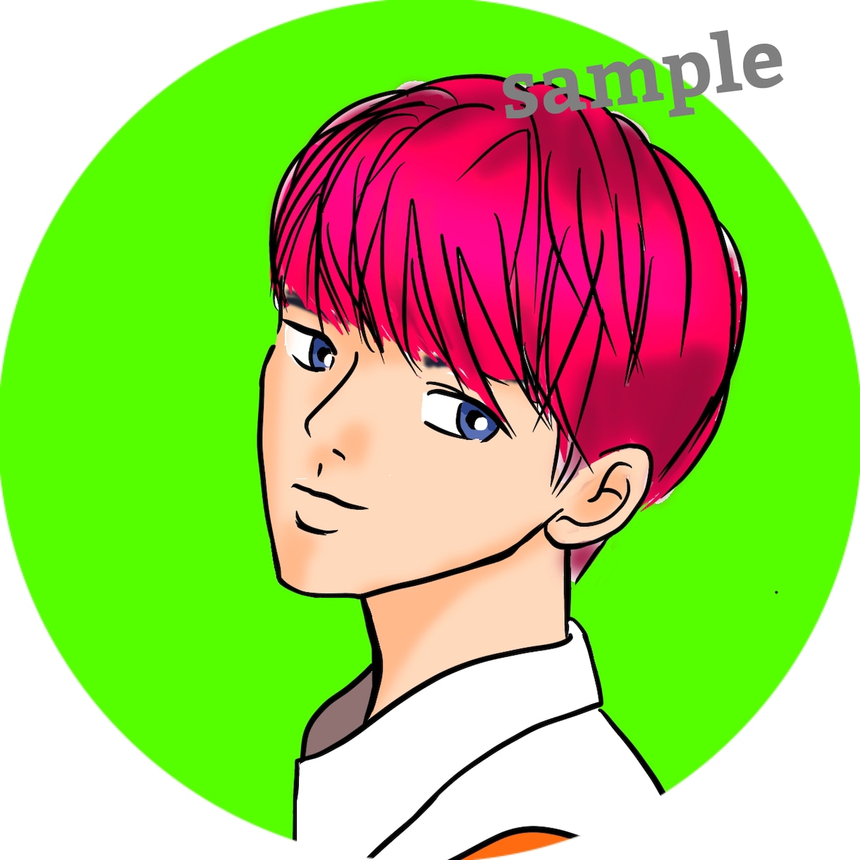 商用利用可！シンプルな似顔絵風アイコン描きます ブログやツイッターその他SNSやビジネスで顔出しNGな方へ イメージ5