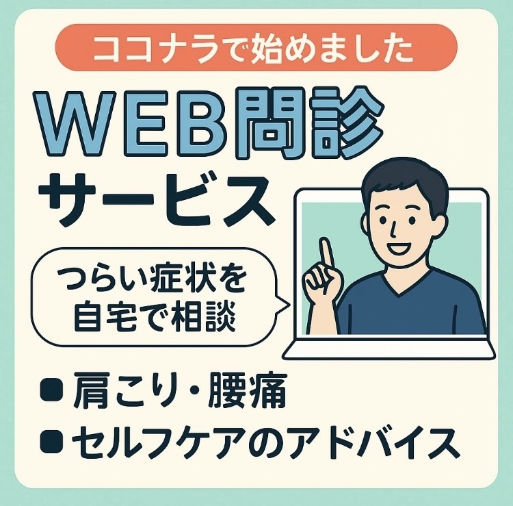 肩こりの原因をWEB問診しセルフケアを伝えます マッサージや筋トレとも違う解決策をご提案 イメージ1