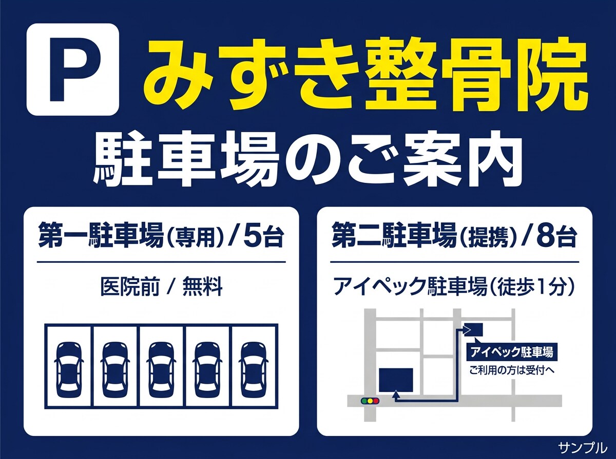 お客様用駐車場の案内図を作ります 駐車番号・入口・進入方向を見やすく作成！ イメージ5