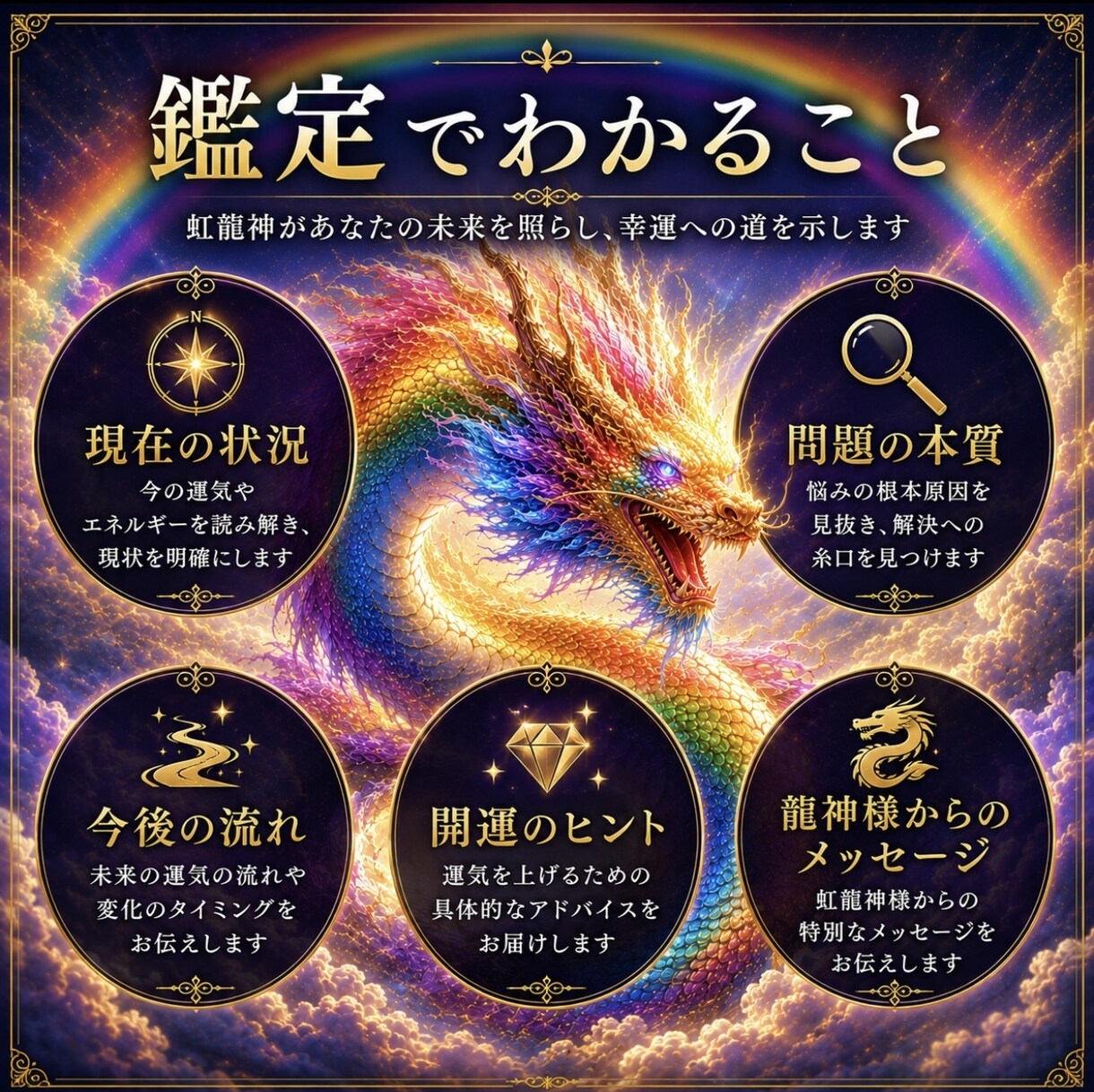 虹龍神鑑定　今の悩みの本当の原因を読み解きます 今の悩みの本当の原因を読み解き見えなかった真実が動き出す。 イメージ4