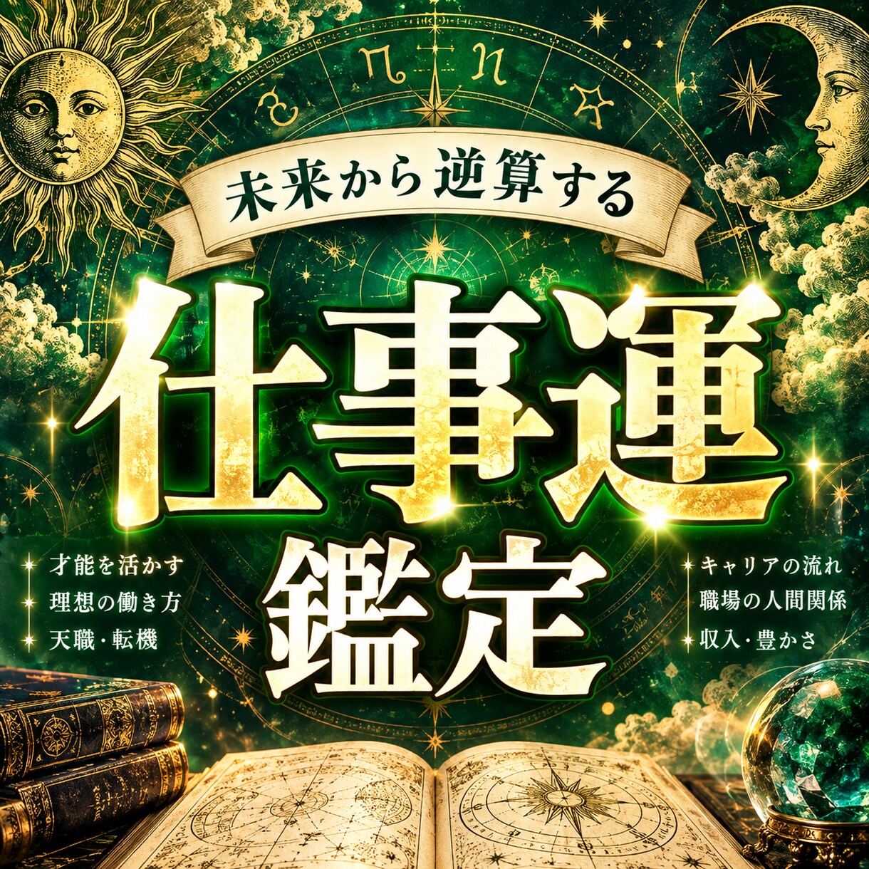 仕事運と好転のヒントを鑑定します 理想の未来から現在地とこれからの鑑定と理想実現のアドバイス イメージ1