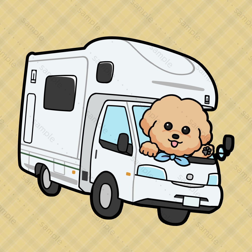 キャンピングカー（愛車）描きます SNSアイコン・ステッカー等に！ココナラ初心者大歓迎！ イメージ7