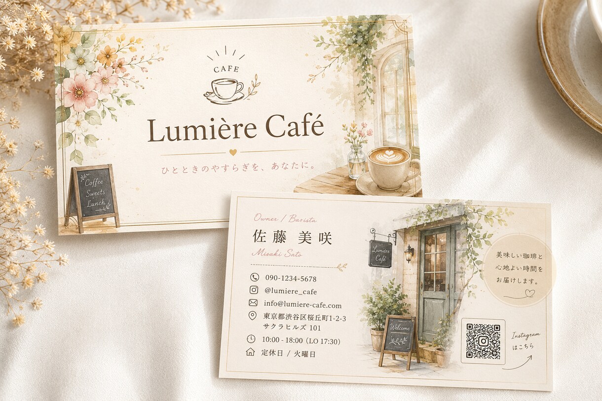 開業・起業する女性のための上品な名刺を制作します 夢を叶えるその日から、自信を持ってお客様へ渡せる名刺へ。 イメージ3