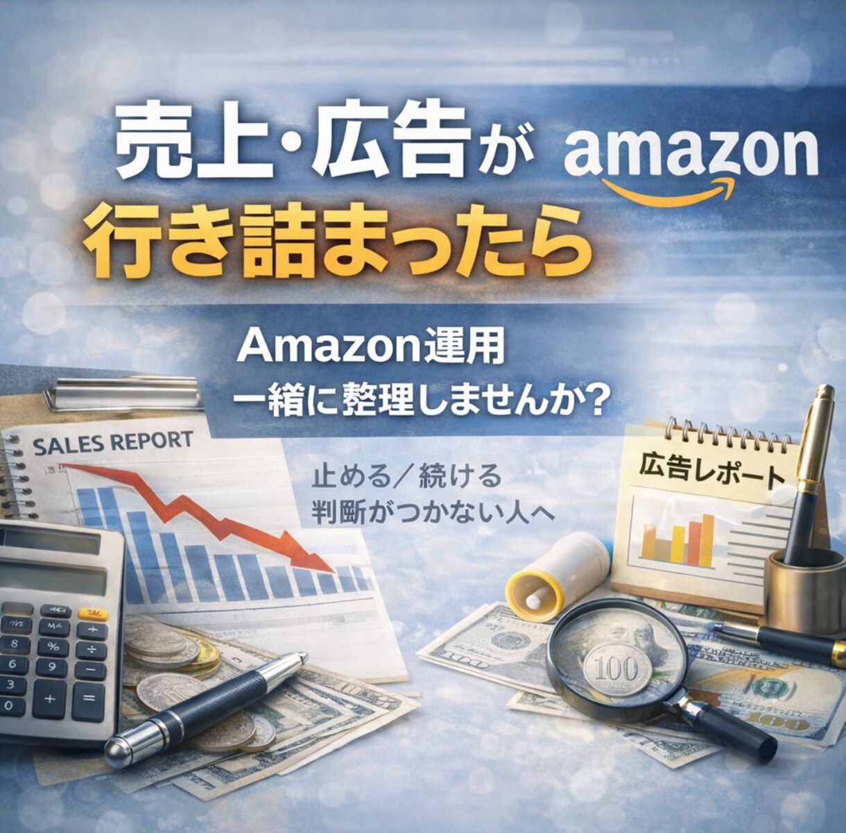 Amazon｜売上・広告・評価の状況を整理します 【迷路を抜け出し、判断できる状態へ】 イメージ1
